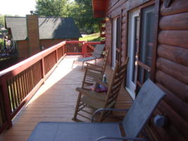 A Starry Night, Deck with Rocking Chairs