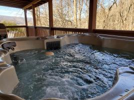 Hot Tub View with Gas Grill